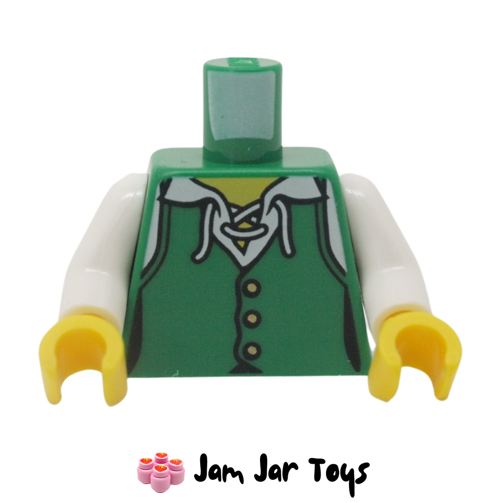 LEGO Green Vest with White Laces T194