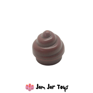 LEGO® Reddish Brown Swirled Top / Poo / Poop A193