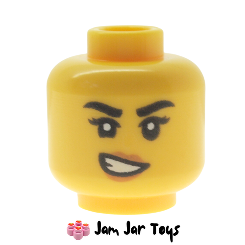 LEGO Head Female, Lopsided Grin