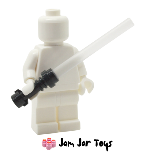 LEGO Star Wars Lightsaber With Black Hilt and Trans White Wand