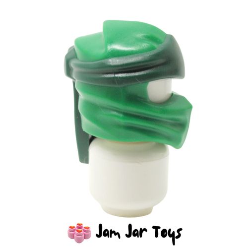 LEGO Green Wrap, Long Back Knot, Dark Green Band