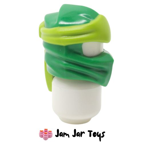 LEGO Green Wrap, Long Back Knot, Lime Band.