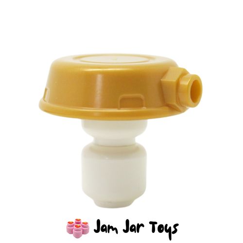 LEGO Imperium Guard, Pearl Gold Helmet, Disk Shape with Stud on Front.