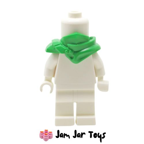 LEGO Bright Green Shoulder Guard with Hood and Katana Holder.