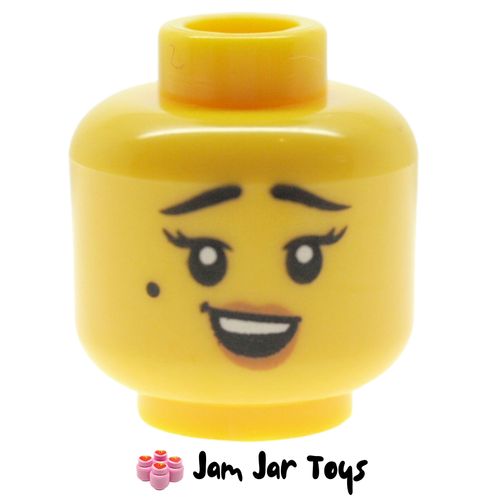 LEGO Bird-Watcher / Lee, Beauty Mark, Peach Lips, Open Mouth Smile