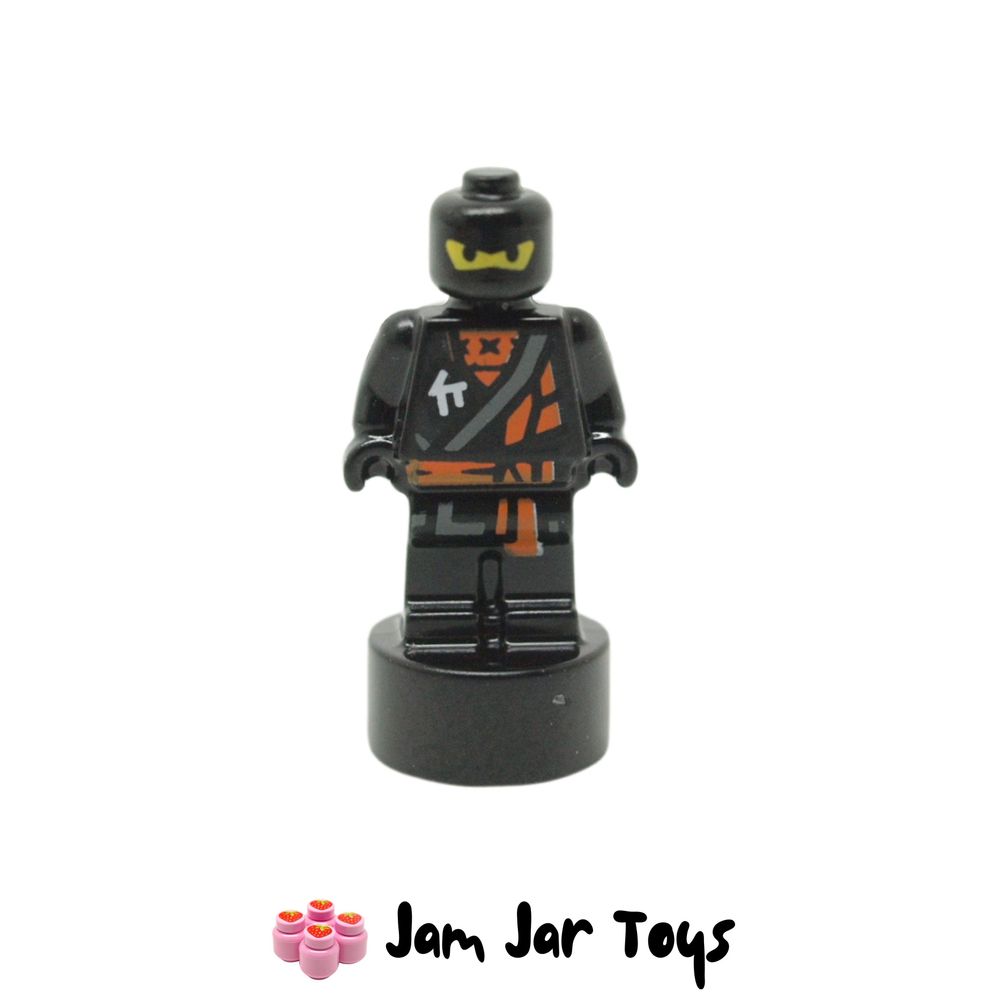 LEGO Cole, Black Ninja Statuette, Orange / Grey Robe
