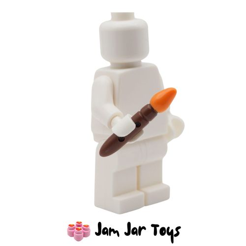 LEGO Orange Tipped Paint Brush