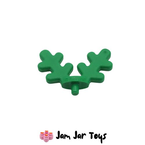 HG252 Green Antlers with Pin For LEGO headgear with Holes 6440443