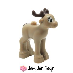LEGO Dark Tan Baby Reindeer With Brown Antlers