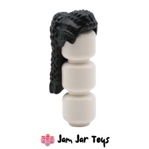 LEGO® Black Braided Long Hair with Knot. FPH147