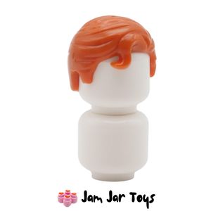 LEGO® Agile Archer Dark Orange Hair Swept Right with Front Curl. FPH154