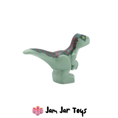 LEGO Dinosaur, Raptor, Baby, Sand Green, Jurassic World Minifigure Right Side