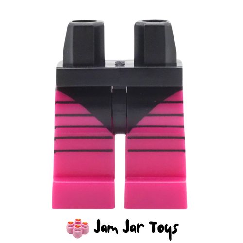 LEGO The Mime Magenta Legs, Black Swimsuit, Black Stripes.
