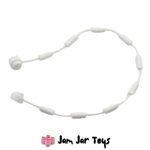 LEGO White String with End Studs and Minifigure Grips 21L