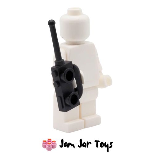 LEGO Black Walkie Talkie / Radio Equipment, Extended, Handle