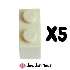 LEGO® Five Tan Bricks 1 x 2 BK43