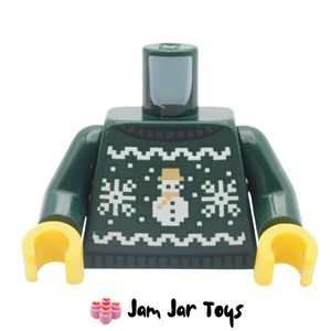 LEGO® Holiday Outfit – Christmas Sweater Torso, Dark Green, TO382