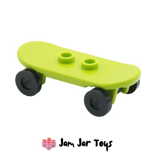 LEGO Lime Skatebaord, Black Wheels
