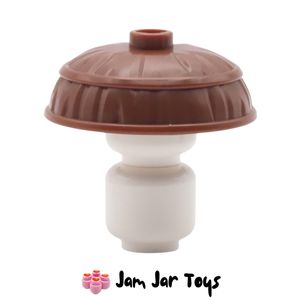 LEGO® Ninjago Headgear – Reddish Brown Round Armour Hat. HG358