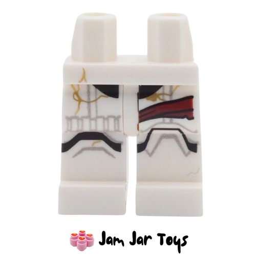 LEGO White Legs with Night Trooper Armour Print