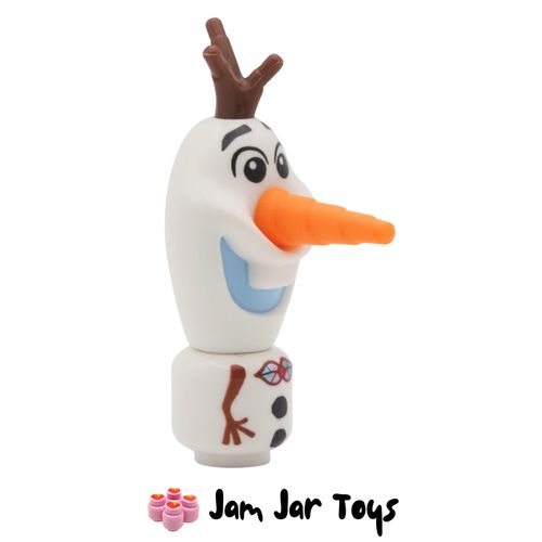 LEGO Micro Doll – Olaf, Carrot Nose & Leaf Bow Tie Side View
