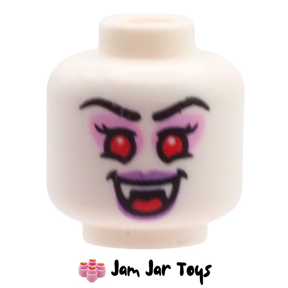 LEGO Part 6538815 – Vampire Head, Dual-Sided Red Eyes