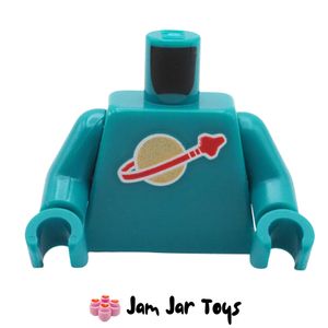LEGO® Dark Turquoise Torso, Classic Space Logo TO429