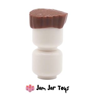 LEGO® Reddish Brown Flat Top Short Hair, Straight Even Sides FPH249