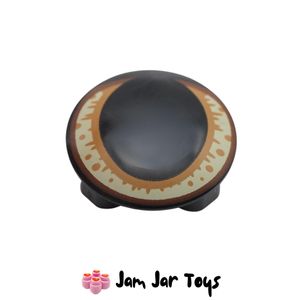LEGO Black Cat Eye Tan/Nougat/Reddish Brown Round 2 x 2 Rounded Bottom