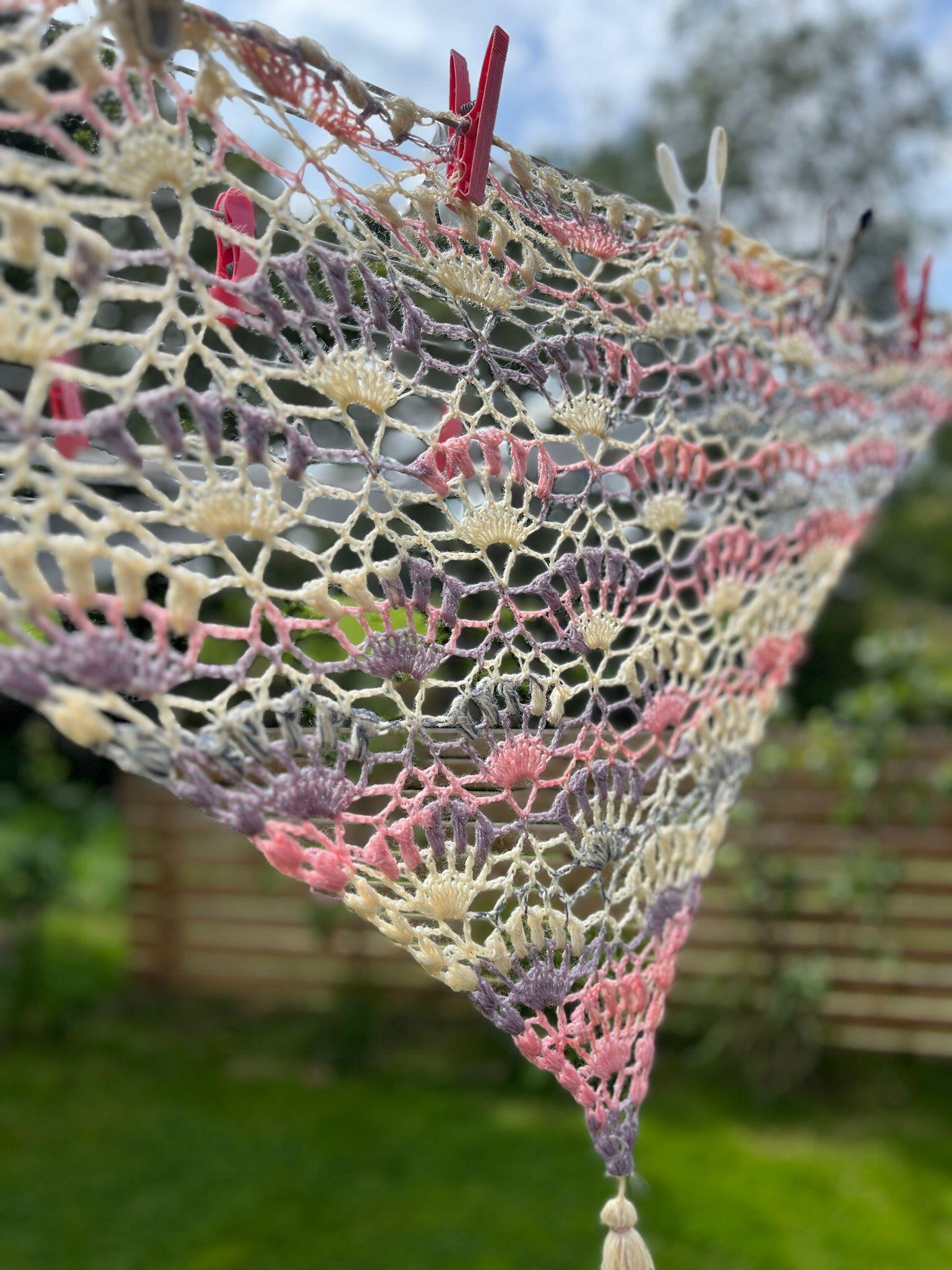 Gorgeous shawl using Festive yarn
