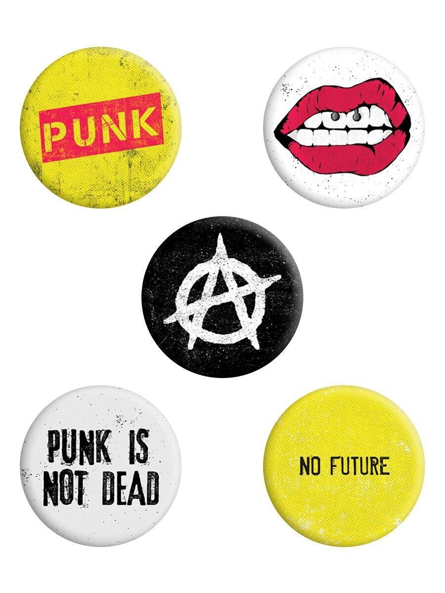 Lot Pack Badge Button Ø25mm Symbole Culture Punk Rock Anarchie Anarchy 