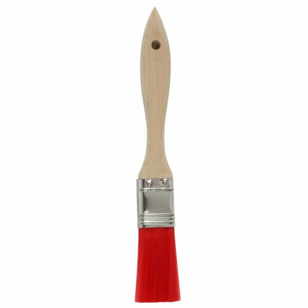 T&G Woodware Pastry Cooks Flat Brush with Red Nylon Bristles
