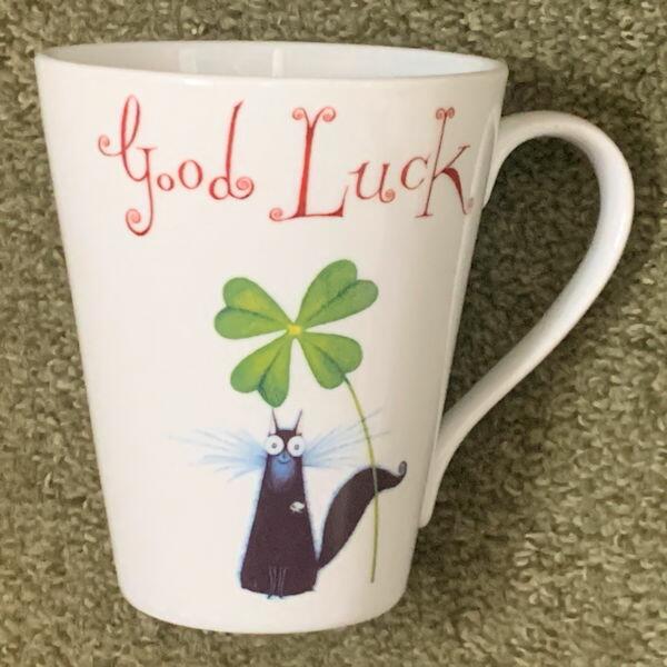 Royal Worcester Clare Mackie Sentiments Mug - Good Luck