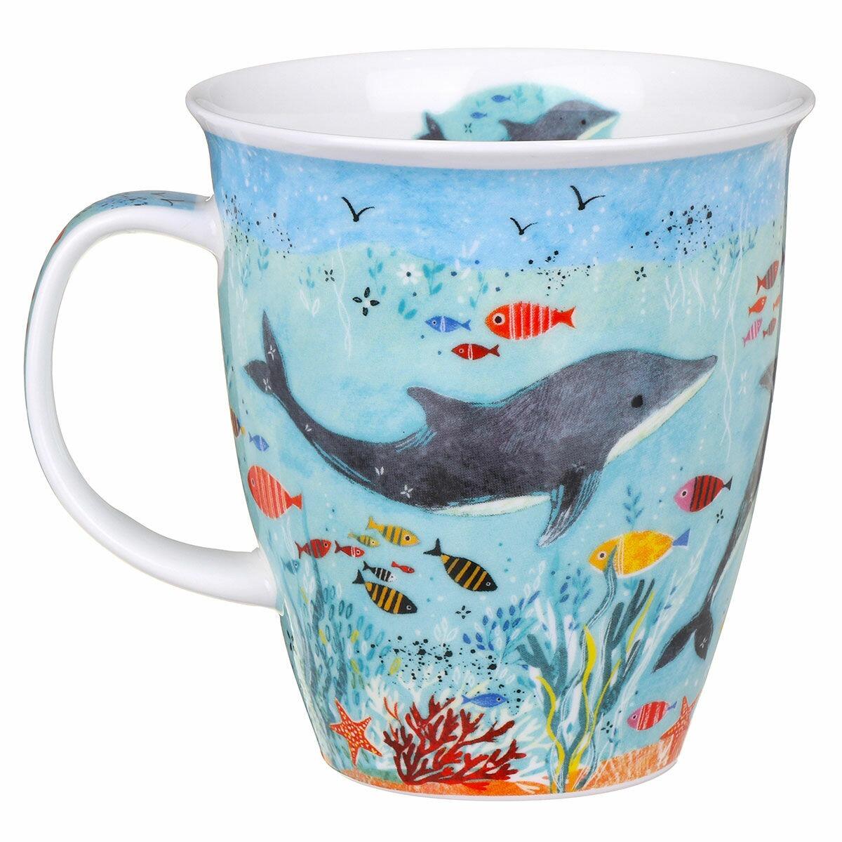 Dunoon Nevis Shape Mug - Flippers Dolphin - Boxed