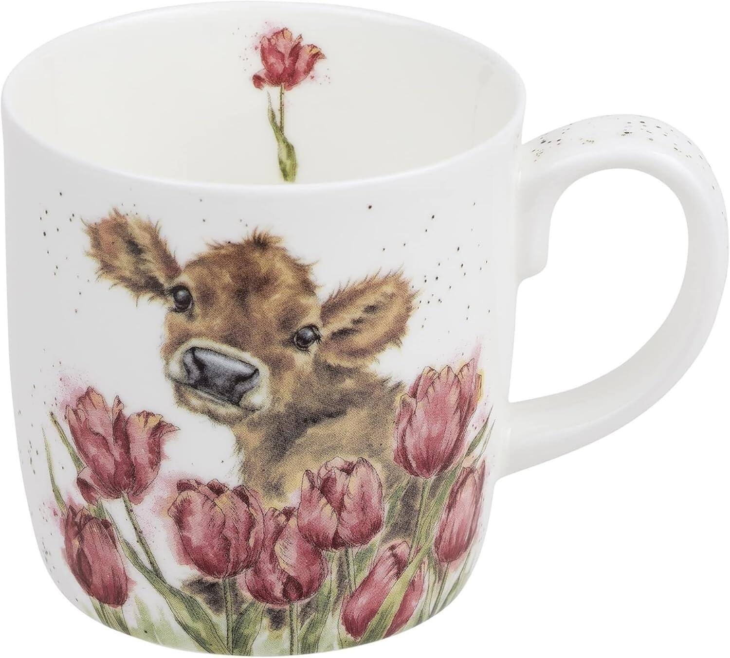 Royal Worcester Wrendale Designs - Large Mug - Bessie Cow 0.4L