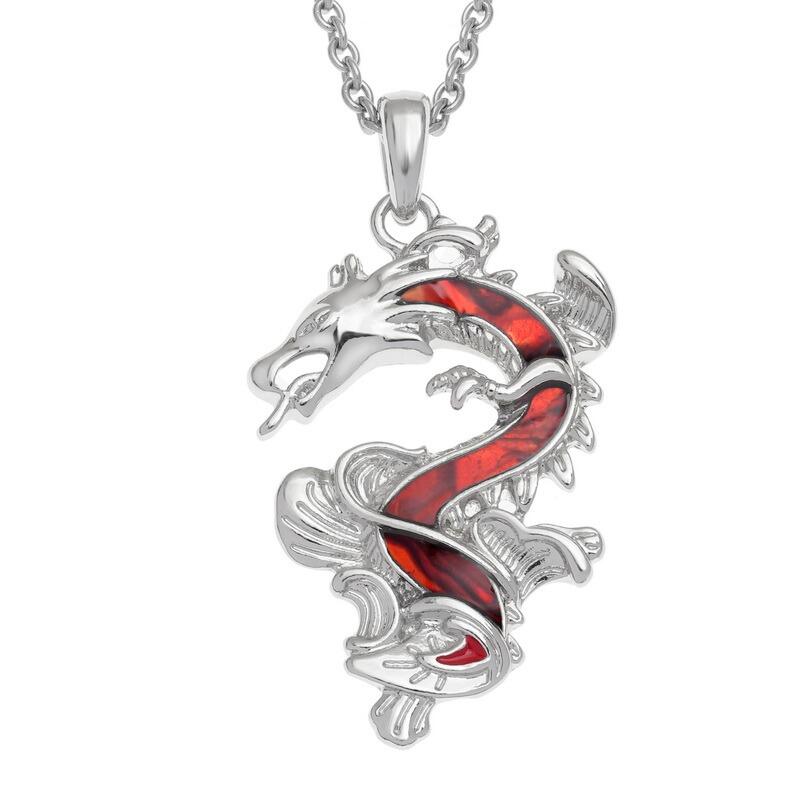 Tide Jewellery Paua Chinese Dragon Necklace