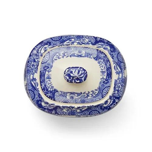 Spode Blue Italian Sugar Box Medium