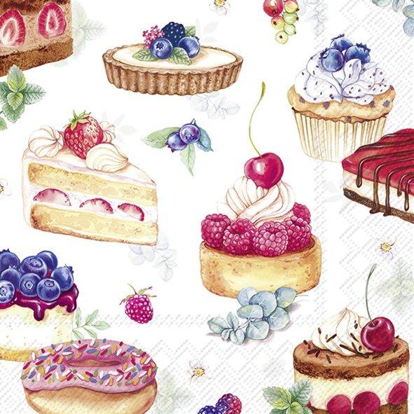IHR - Napkins - Luncheon - Something Sweet Green Blue