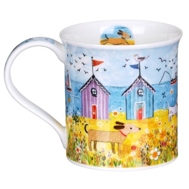 Dunoon Bute Shape - By The Sea Dog Mug - Boxed
