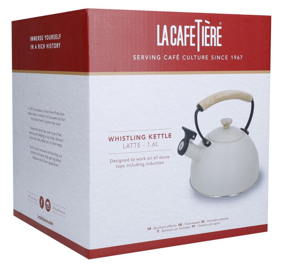 La Cafetiere Steel Whistling Kettle 1.6L Latte