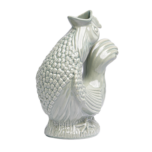 The Original Cluckle Cockerel Jug Extra Large Sage 1.2Litre 25cm tall
