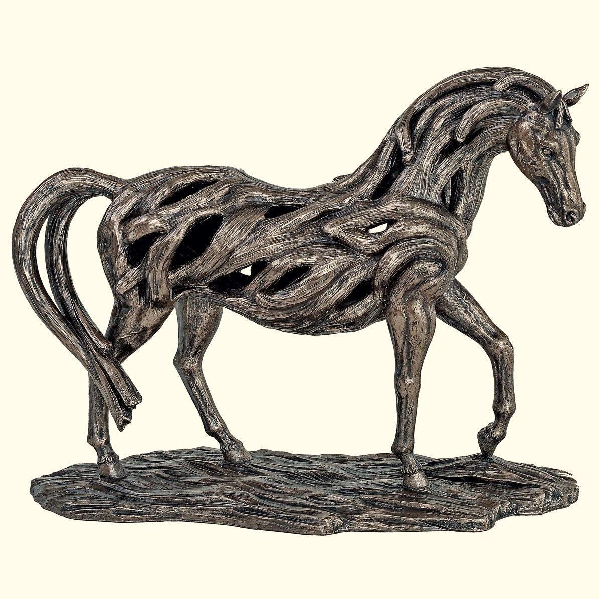 Genesis Fine Arts - Assured - Large Driftwood Style Horse Sculpture