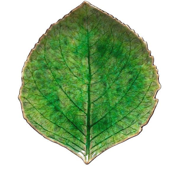 Costa Nova Riviera Tomato Green Hydrangea Leaf Large 22cm