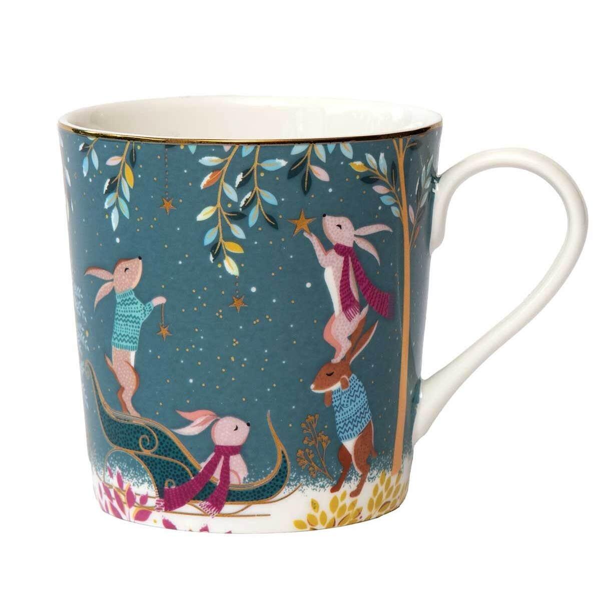 Woodland Tales Mug - Rabbit Sleigh 0.34L