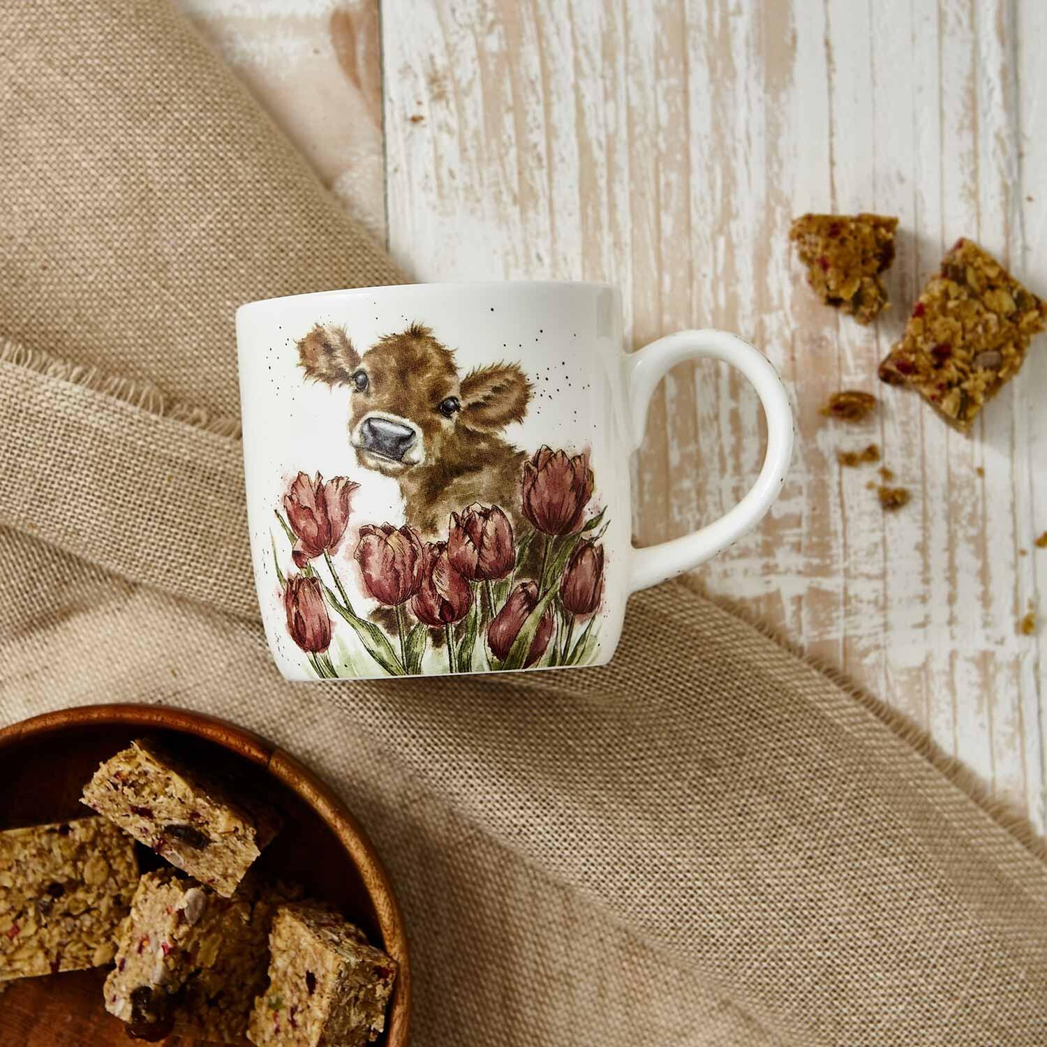 Royal Worcester Wrendale Designs - Large Mug - Bessie Cow 0.4L
