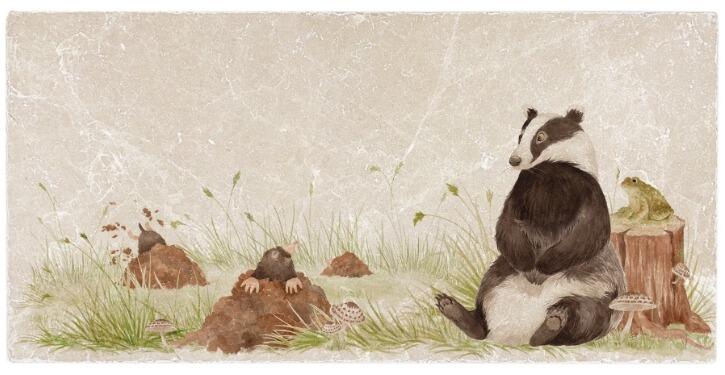 Humble Hare - The Badger and Mole Sharing Platter 20cm x 40cm