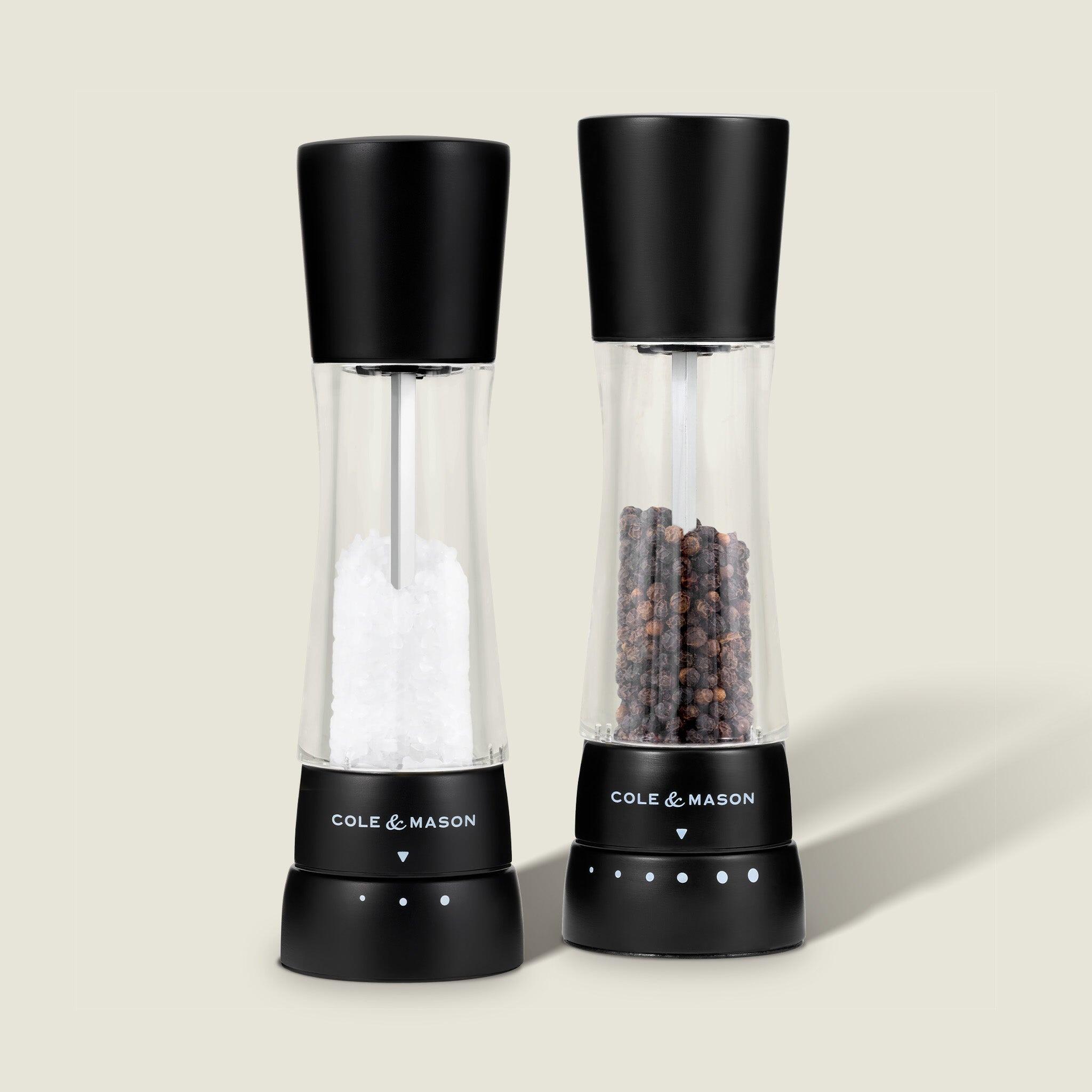 Cole & Mason - Derwent Matt Black Salt & Pepper Mill Gift Set 190mm