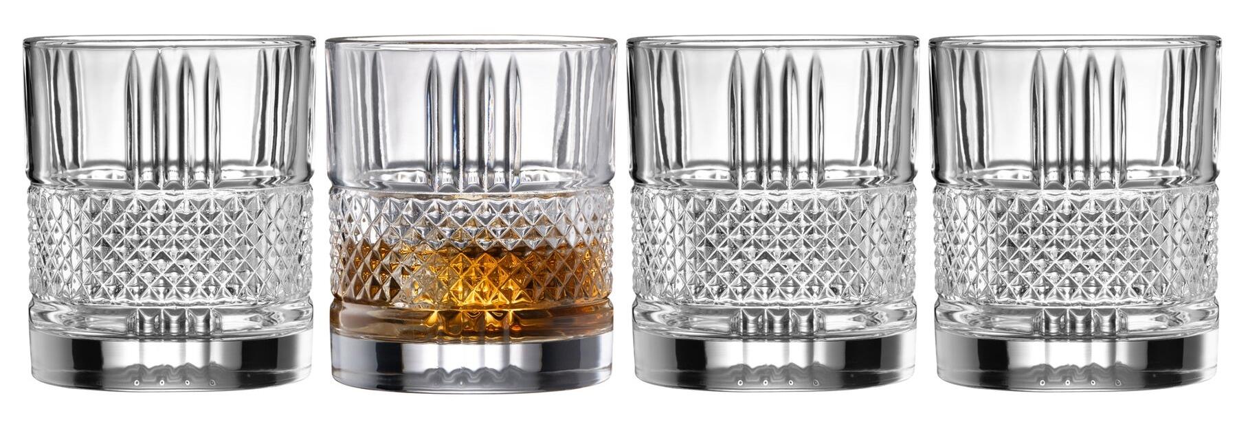 Galway Crystal Eyre DOF Whiskey Glasses Set of 4