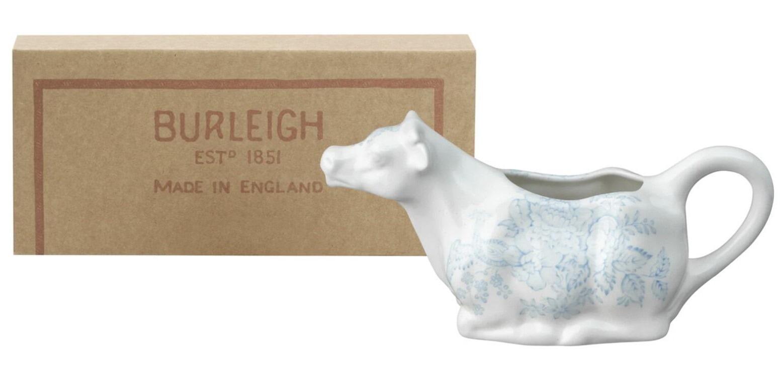 Burleigh Blue Asiatic Pheasants Cow Creamer 150ml 0.25pt Boxed