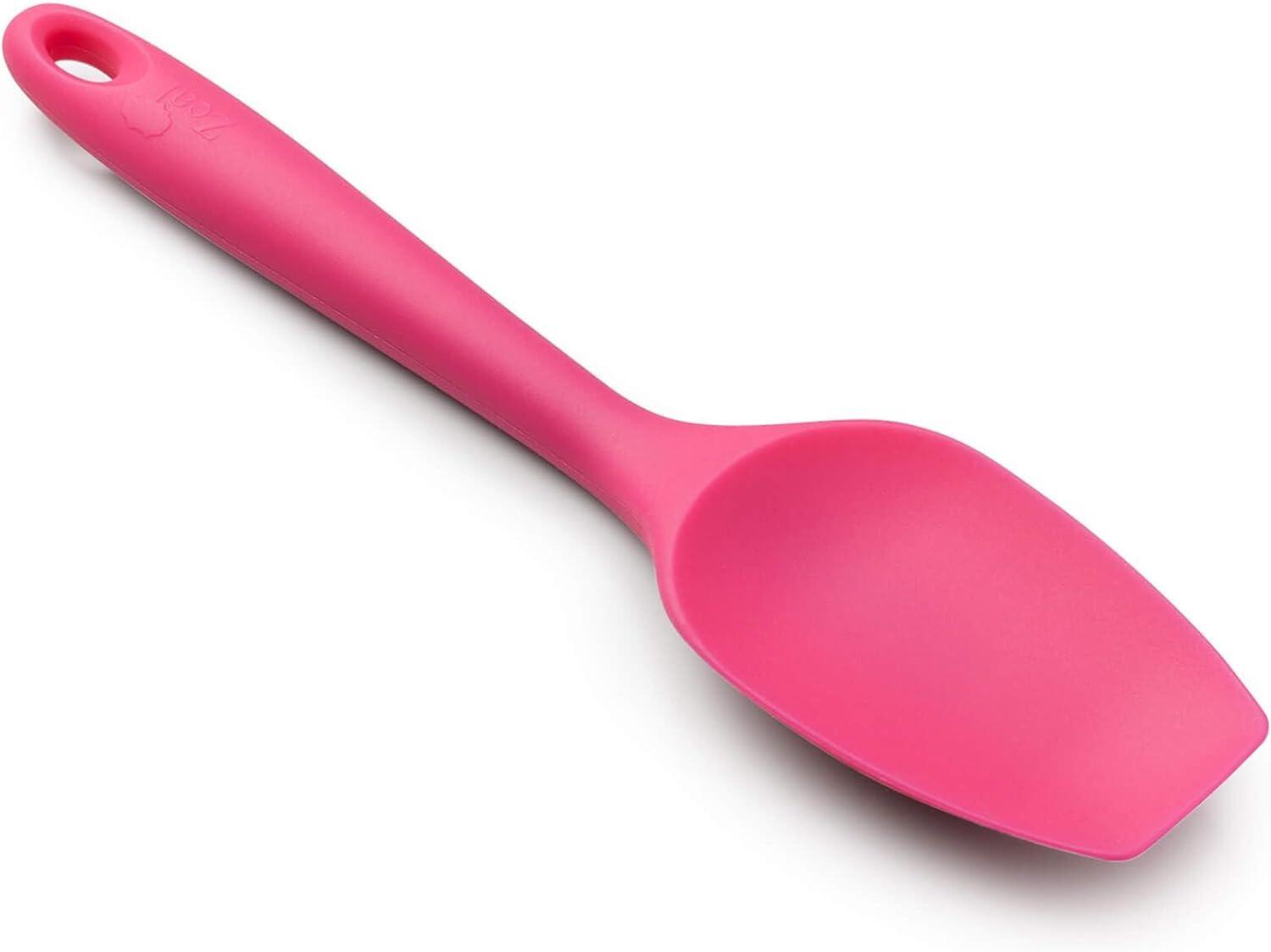 Zeal Spatula Spoon Large Silicone Neon Pink